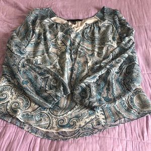WHBM Paisley Print Blouse